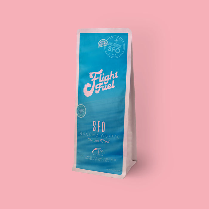Caramel ground coffee